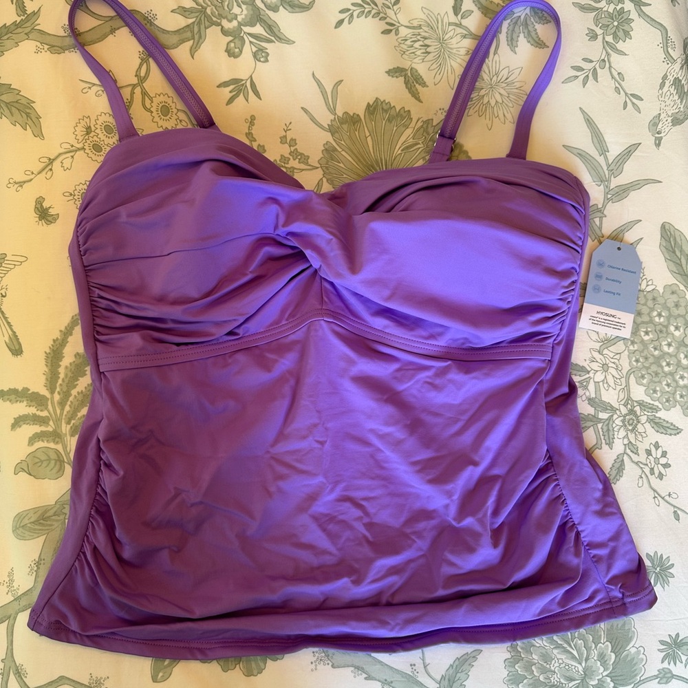 Lands' End Women's Purple Tankini Top - NWT!!